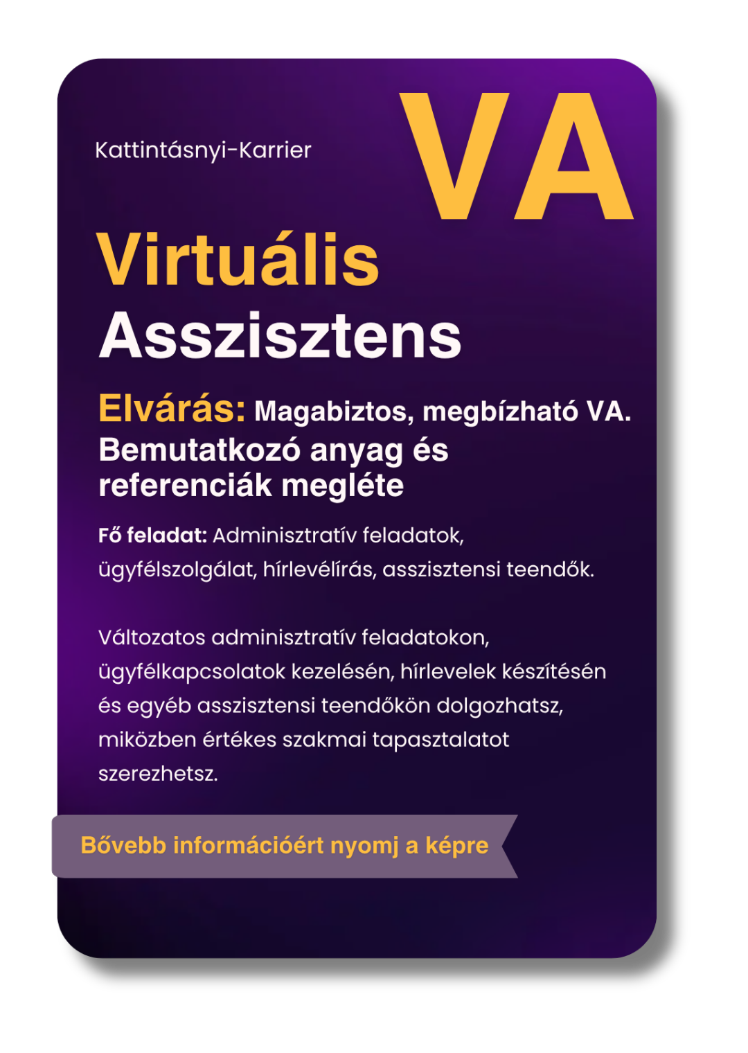 A pozíció jelenleg be van töltve, de nézz vissza később!